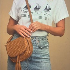 Always Together Cognac Woven Purse